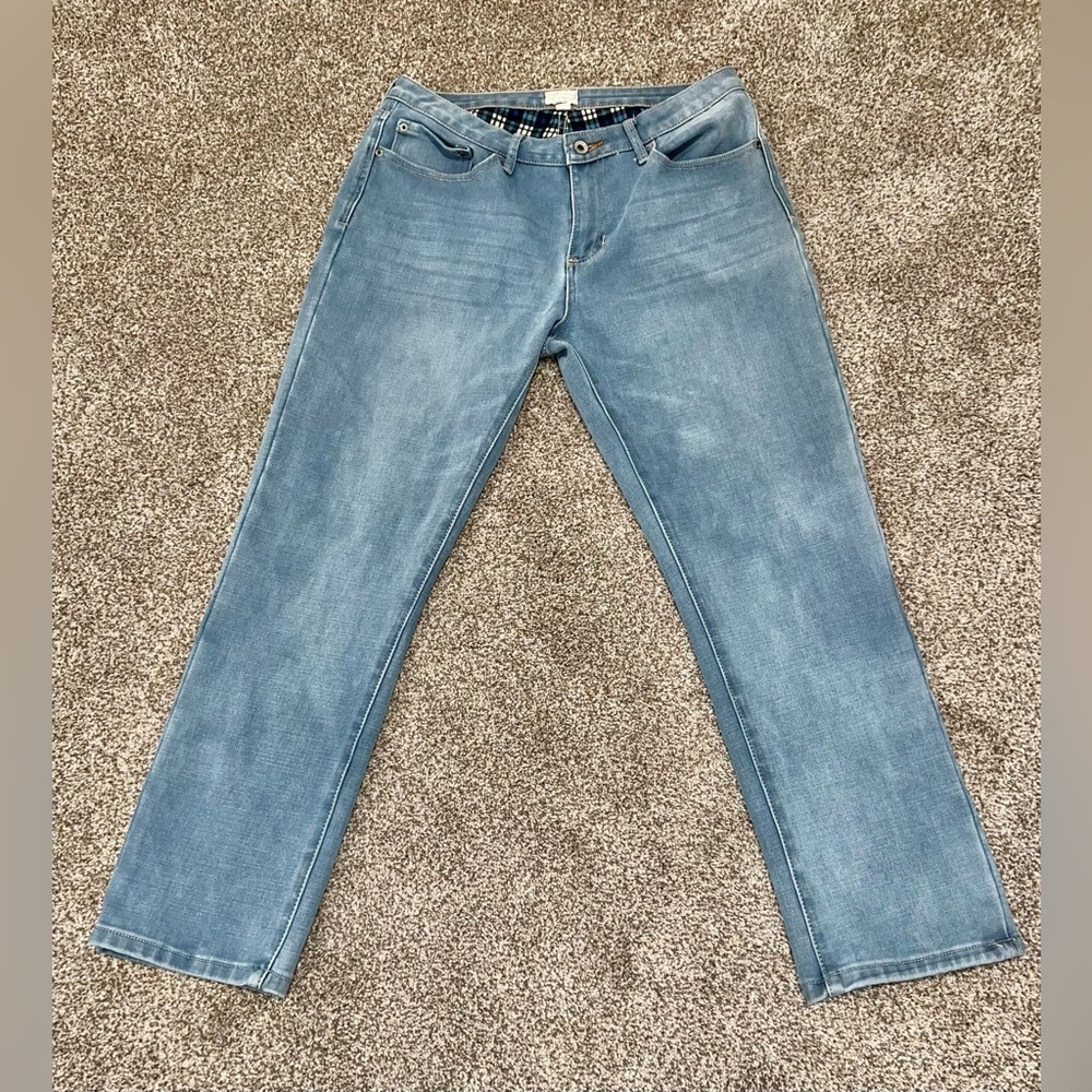 Weatherproof Vintage Polyester Lined Pants Slim Straight Fit Size 12